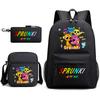 Рюкзак для мальчиков Ритм Бокс Сокровище Детский школьный рюкзак Аниме Ранец Сумка для карандашей Ткань Оксфорд Ученик начальной школы Д