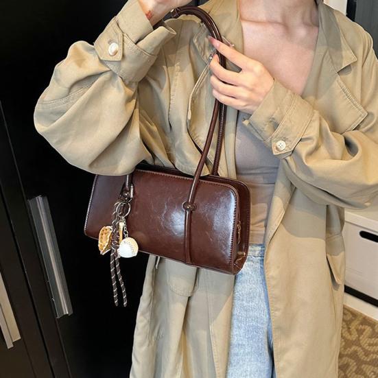 Женская сумка из искусственной кожи, сумка через плечо для поездок на работу, маленькая сумочка, милая сумка-хобо, сумка-тоут подмышку для ежедневных дел, путешествий, шопинга