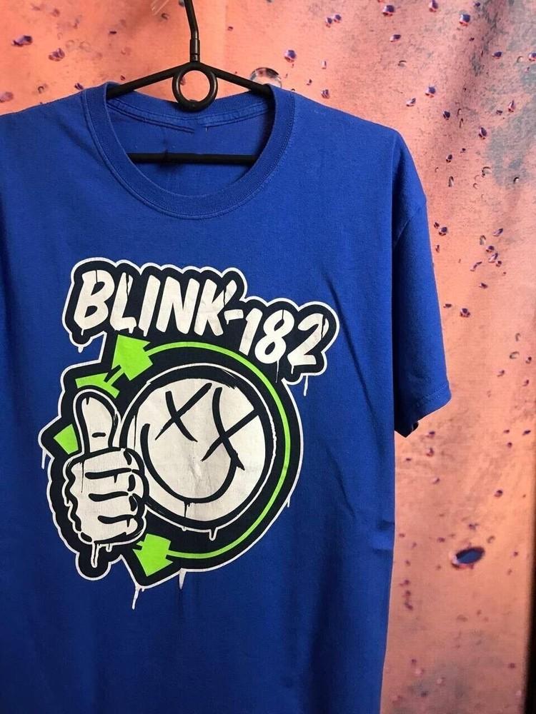 Винтажная хлопковая футболка унисекс Blink 182 с коротким рукавом Все размеры S-5XL M406 Футболка унисекс