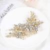 Vintage Bridal Insert Comb Rhinestone Headpiece Trendy Wedding Party Hair Clip  for Women