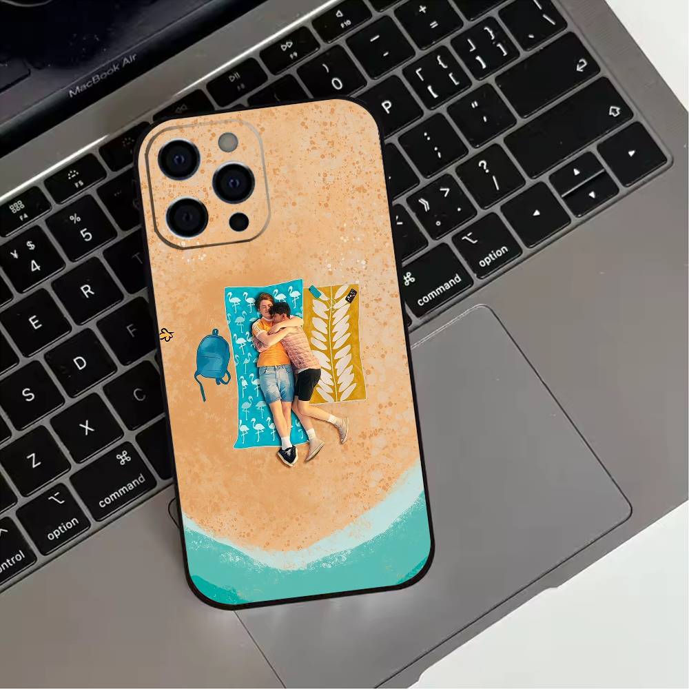 W-Warm New H-Heartstopper Movie Phone Case For iPhone 17,16,15,14,13,12,11 Plus,Pro Max,XS,Soft Silicone Black Cover