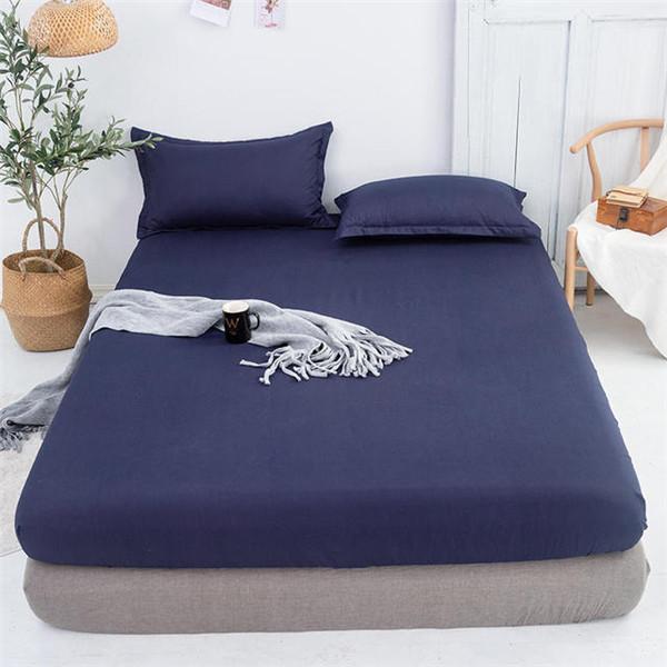 Super Waterproof Bed Fitted Sheet Bedcover Home Bed Cover Mattress Covers With Elastic For Single Double Bed No Pillowcases