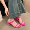 Fashion Brand Female Shoes 2024 New Luxury Summer Women's Slippers Fashion Elegant Stilettos Shoes Ladies Outdoor High Heel Sandalias