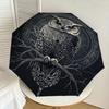 1pc Night Owl Umbrella with Plastic Handle,Suitable for All Seasons Home Travel Outdoor UmbrellaDD1477