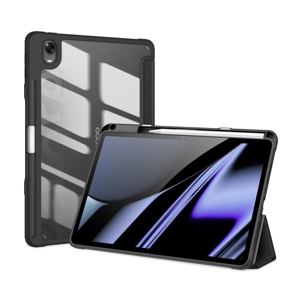 Dux Ducis Toby Armored Flip Smart Case For Oppo Pad With Stylus Holder Black