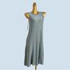 Foreign Trade Order French Style Round Neck Sleeveless Knitted Loose Dress Women Summer New Slim Fit Slimming Bright Silk A Word Long Dress