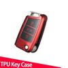 Wear-resistant New Soft TPU Car Key Case Cover For Volkswagen VW Golf 7 Mk7 Seat Ibiza Leon FR 2 Altea Aztec For Skoda Octavia