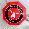 Узор Midtjylland, автоматический складной зонт, портативная и складная конструкция, 8 спиц, рождественский или праздничный подарок.