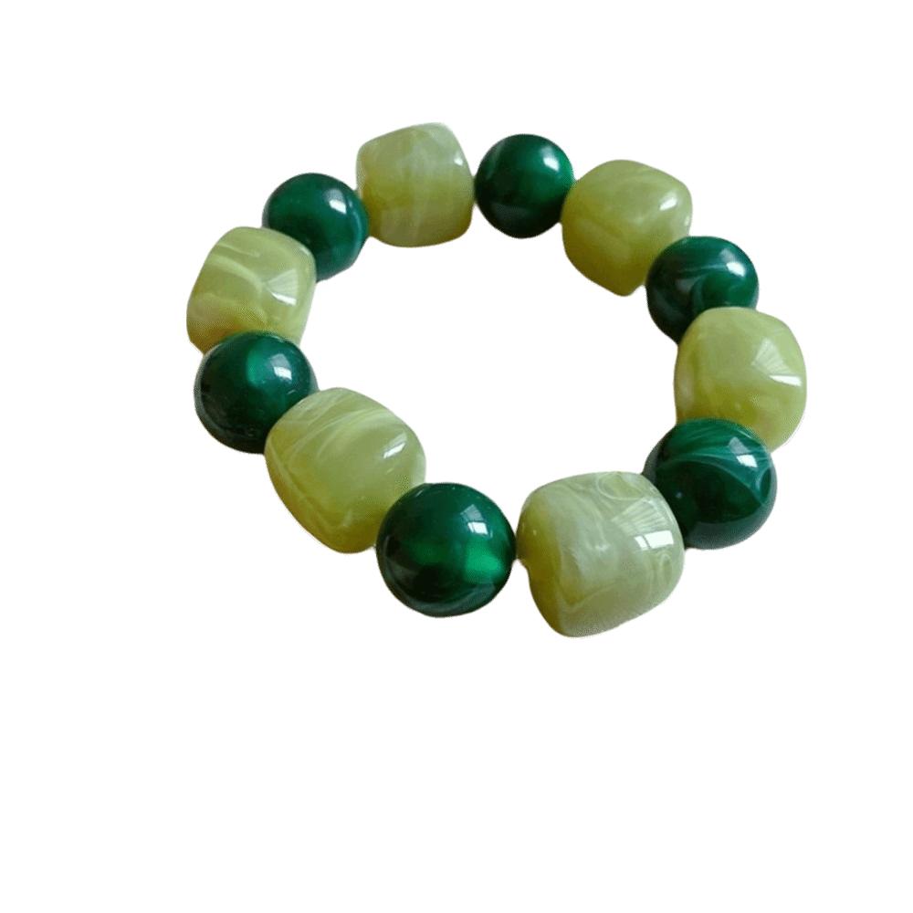 Round Beaded Bracelet Square Acrylic Hand Jewelry Cute Women Bracelet Gifts
