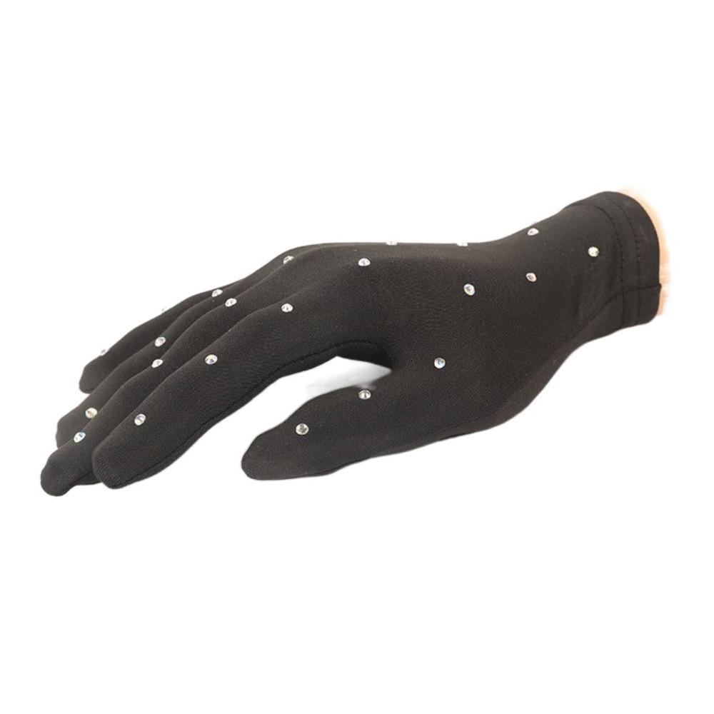 Дышащие тренировочные перчатки для катания на льду Блестящие перчатки на запястье для фигурного катания Велоспорт