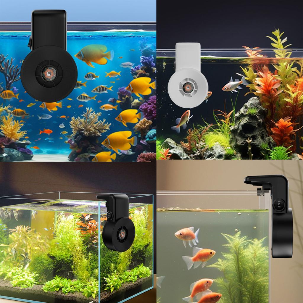 FishTank Clip On Cooling Fan Water Plant Cooler Temperature Control Aquarium Chiller Cooling Fan Adjustable
