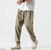 Men's Casual Pants Chinese Style Bloomers Men's Linen Pants Men's Cotton and Linen Harem Pants Leggings
