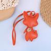 Cartoon Pu Leather Fox Keychain Cute Animal Keyring Diy Bag Pendant Backpack Hanging Decoration For Women Gifts
