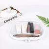Waterproof Transparent Hard-shell Cosmetic Storage Bag Zippered Clear Pouch for Travel Outdoor Toiletries Organizer