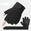 Half Finger Fitness Gloves Extended Pressurized Wrist Guard Men's Outdoor Training Equipment Horizontal Bar Dumbbell Anti Calendering Gloves