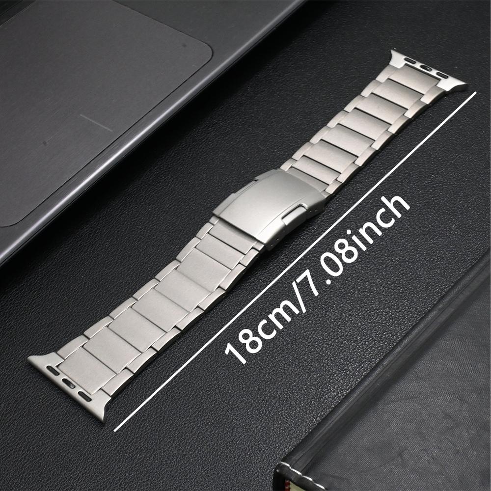 Титановый ремешок для Apple Watch Ultra 3 2 49 мм Серии 11 10 46 мм Correa Роскошный ремешок для Iwatch 9 8 7 6 5 4 Se3 45 мм 44 мм Браслет