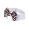 13.6*2.2Inch Plaid Vintage Collar Blue Pet Plaid Fake Bow Tie Multipurpose Cat Collar Pet