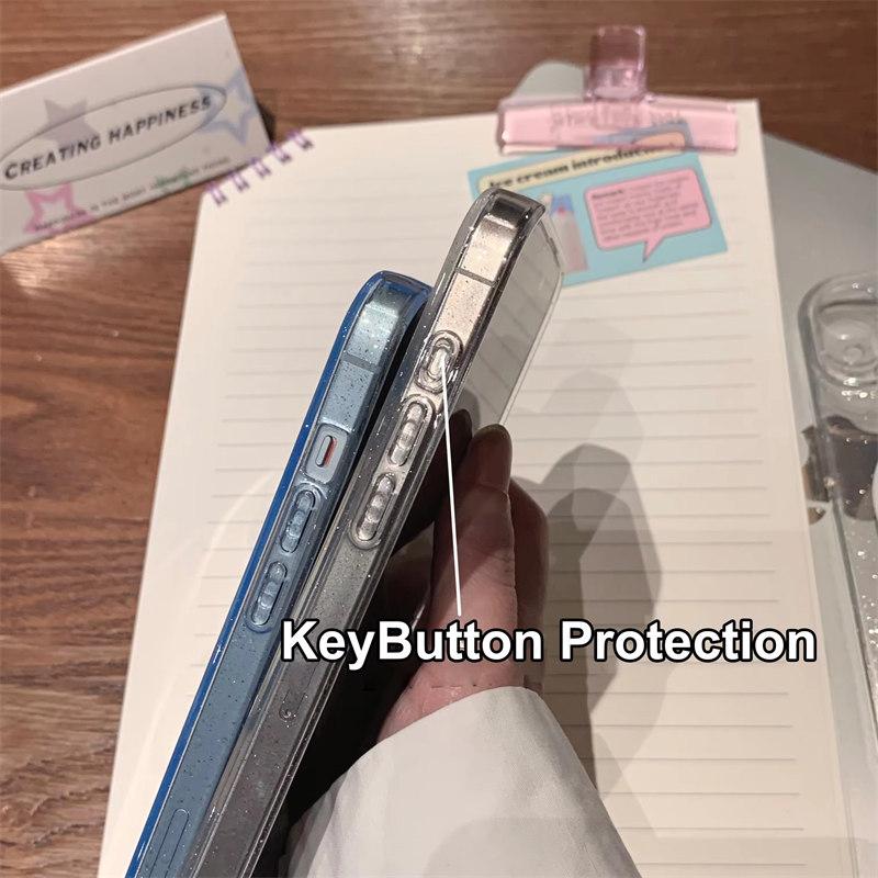 Роскошный прозрачный блестящий мягкий чехол для iPhone 16 15 Plus 14 13 Pro Max для беспроводной зарядки Magsafe, магнитный силиконовый чехол