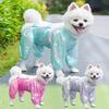 Dirty-Proof Dog Leg Sleeves Candy Color Gradient Waterproof Pet Protective Pants Outdoor