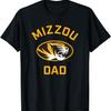 Черная футболка с коротким рукавом унисекс для взрослых Mizzou Tigers с арочным логотипом, классический крой