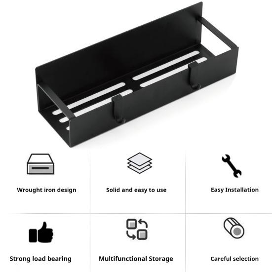 Магнитная полка для хранения специй с крючком для двери холодильника, сильный магнит, противоскользящая, без сверления, большая нагрузка