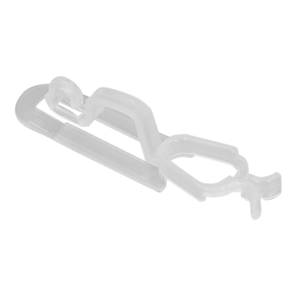60Pcs White/Black Christmas Light Clips 1.8 x 2 x 8.5cm Outdoor Light Clips  Outdoor