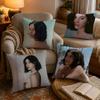 Hot Singer GGracie Abrams Pillow Case Soft Plush Cushion Cover Double Print and Invisible Zipper for Sofa Home Car Use