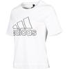 adidas Gfx Ss T Id Letter Print Soft Круглый вырез Короткий рукав Женские футболки Белый CZ5040
