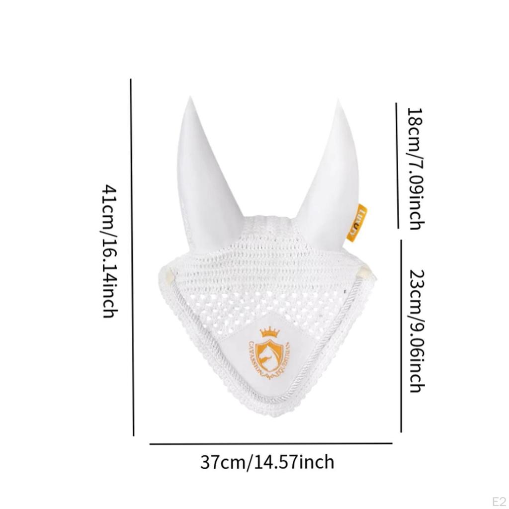 Чехол для ушей лошади, практичный защитный капюшон, конное снаряжение, мягкий, удобный, мушка