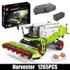 Mould King 17014 Технические игрушки на колесах Управляемый комбайн Строительные блоки Инженерный грузовик Набор кирпичей Детский рождественский подарок