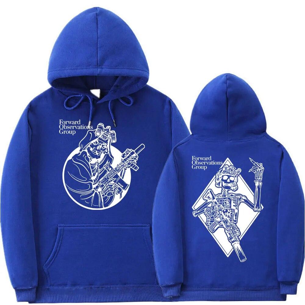 Винтаж Gbrs Forward Observations Group Толстовка Панк Ужас Череп Толстовки Унисекс Одежда Унисекс Женская Мода Рок Хип-Хоп Толстовка