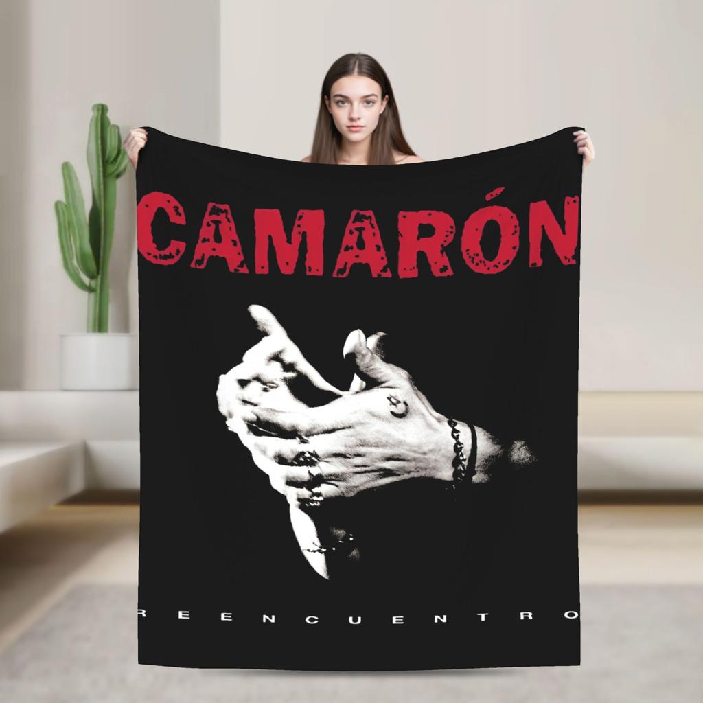 Camarons De La Isla Flamenco Singer Wool Fashion Blanket Music Rock Funny Throw Fashion Blanket for Home 125*100cm Ultra-Soft