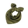 60*60cm Women Elegant Square Scarf Solid Small Hair Tie Band For Business Party Head Neck Silk Satin Scarf