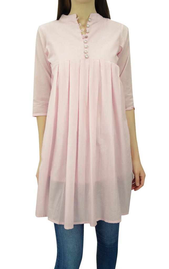 Phagun Flare Kurti Ethnic Cotton Tunic Summer Ladies Kurta Designer Blouse