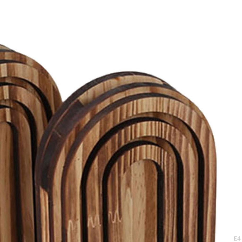 Wood Wall Planter Art Decor, Bathroom Fake Plant Modern, Vase Rustic Hanging