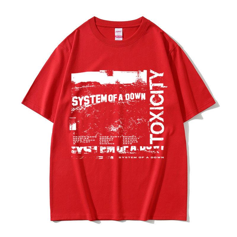 System of A Down Toxicity Album Graphic T Shirt Unisex Women Gothic Rock Oversized Streetwear Unisexs 90s Alternative Metal Tshirts