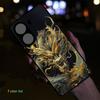 Чехол для телефона со светодиодной подсветкой «Круги Зеленого Дракона» для Xiaomi Poco X6 X7 F5 F6 F7 X5 Pro Mi 11T 13T 12T 14T Pro Ударопрочный блестящий чехол