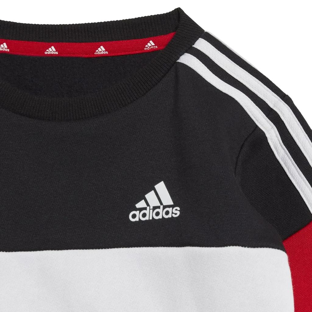Adidas Childrens/Kids Tiberio 3-Stripe Colourblock Top & Bottom Set