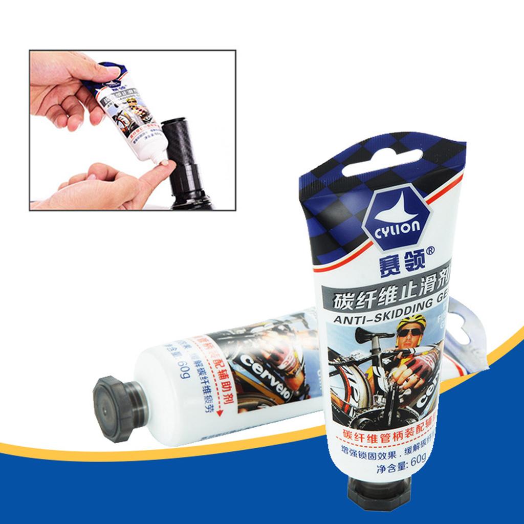 Carbon Fiber Anti Slip Agent 60g MTB Road Bike Seat Tube Front Fork Stem Grease Bicycle Stem Handlebar Snti-slip Agent