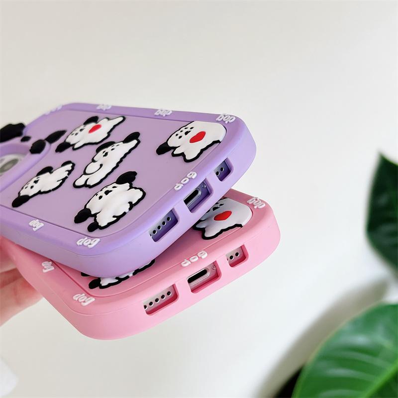 Чехол для телефона iPhone с кавайной мультяшной собакой для Iphone 11 12 13 14 Pro Max, универсальный чехол для телефона с защитой от падения