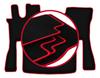 Velour floor mats with red edge for: Volvo FH16- 4th generation Automatic (2012-)