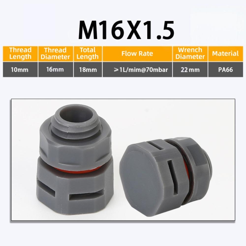 New Waterproof Vent Plug M5 M6 M8 M12 M16 Nylon Breather Valve Pressure Valve New