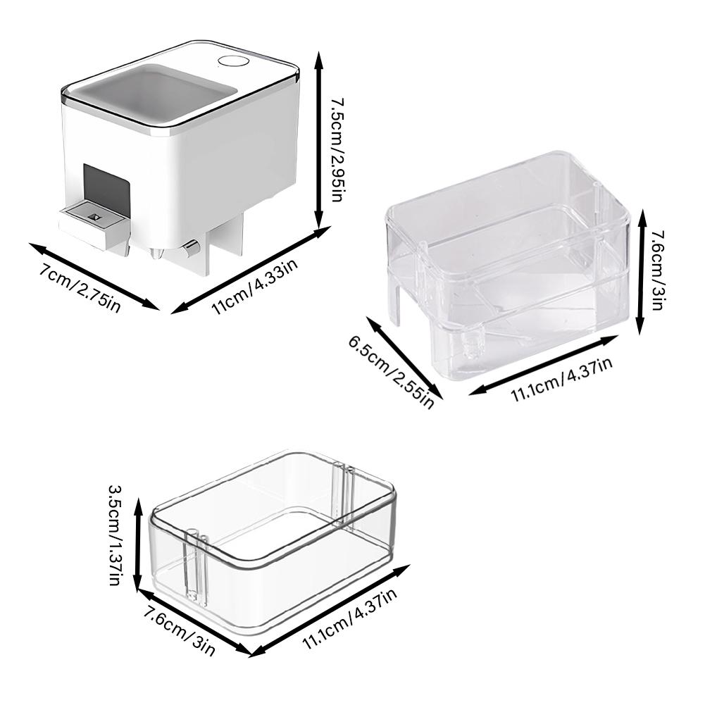 WiFi Smart Автоматическая кормушка для аквариумных золотых рыбок, 100 мл, большая емкость, управление через приложение, записи кормления, напоминание о кормушке для рыб