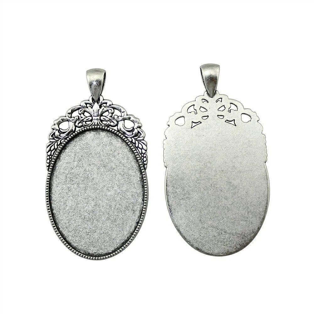 Подходит для овального 20X30 мм 25X35 мм стеклянного кабошона, основа для установки лотка, компоненты, автомобильные аксессуары, подарочные украшения и аксессуары