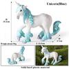 Oenux Mythical Rainbow Pegasus Simulation Animal Figures Model Fairy Tale Fly Horse Action PVC Educational Toys Girl Gift