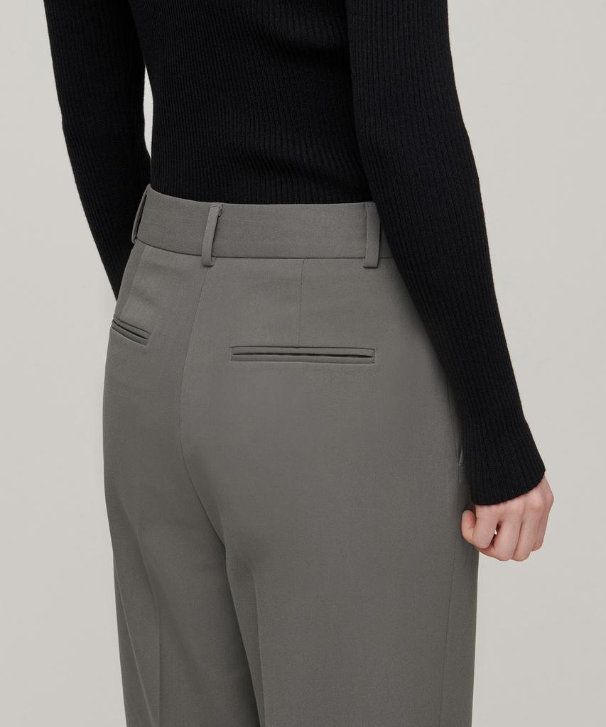 MUSINSA STANDARD WOMAN Женские укороченные зауженные брюки без пояса [Теплый серый]