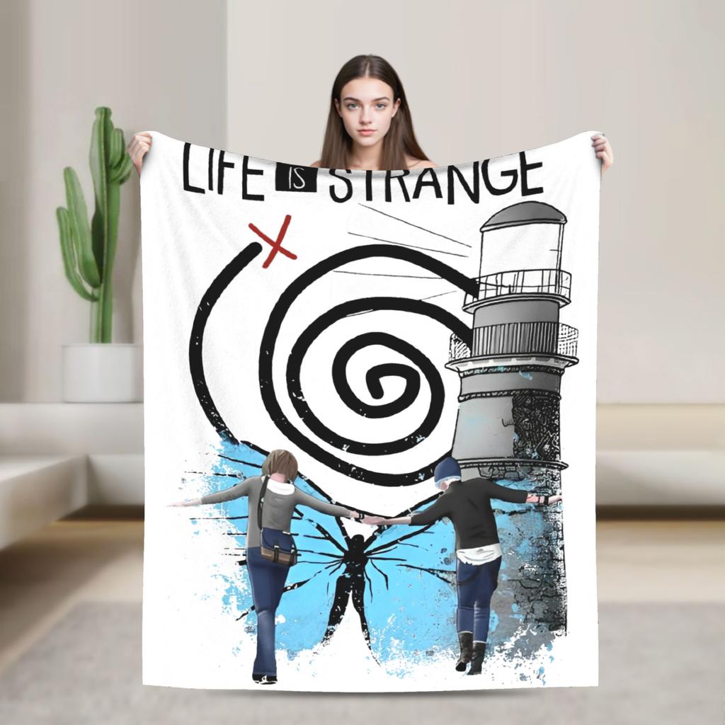 Life Is Strange - Partner In Time Knitted Blanket Fuzzy Throw Blankets Home Couch Decoration Soft Warm Bedspreads