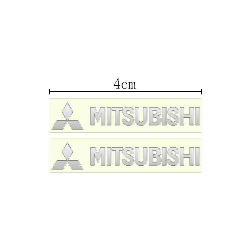 Car Window Wiper Stickers Metal emblem Auto Decor Decals For Mitsubishi ASX LANCER OUTLANDER PAJERO Ralliart Car Accessories