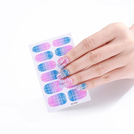 1 Set Nail Sticker Ultra-Thin Self Adhesive Waterproof Strong Stickiness Decorative