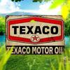 Металлическое Настенное Искусство Винтажная Вывеска Texaco Ржавый Декор Гаража